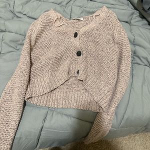 american eagle cropped cardigan